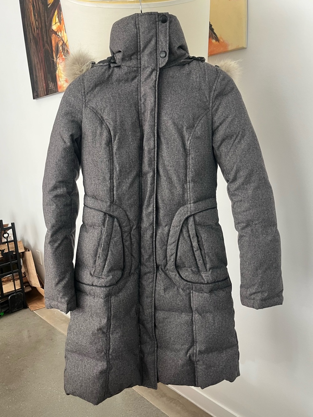 Soia & Kyo Down Parka w/Fur Trim